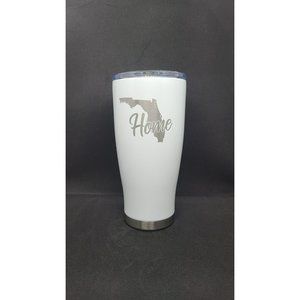 Easygo By Whitney-Drinkworks White Florida "Home" 16 Oz Vacuum Insulated Cup...